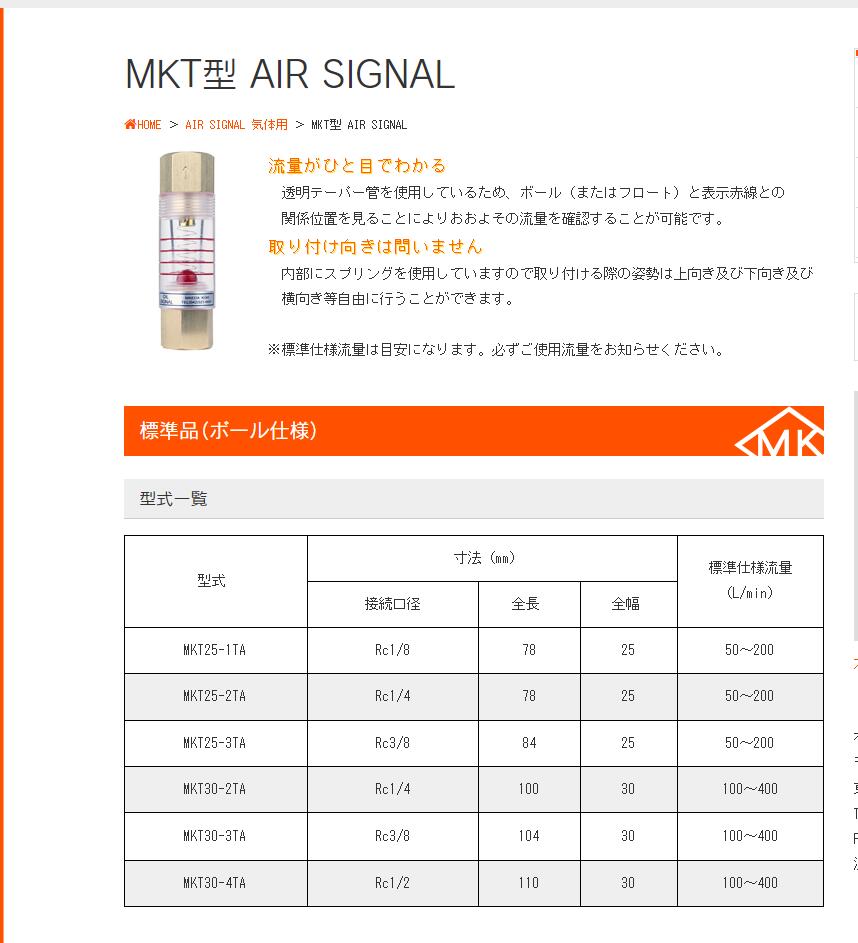 日本MAEDA前田浮子流量计型号：MKT25-1TA