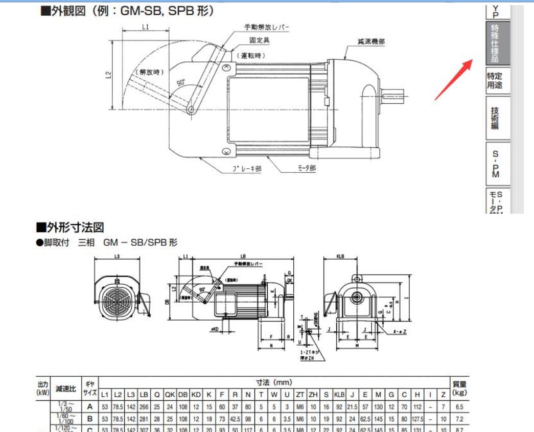 三菱電機 GM-SHYPMB-RR 0.75kW 1/120 200V ギアードモータ (三相・フェースマウント・ブレーキ・右) :MIE-GM-SHYPMB-RR-750W-1-120:伝動機ドットコム  ヤフー店 - 通販 - Yahoo!ショッピング 材料、部品 | koopers.co