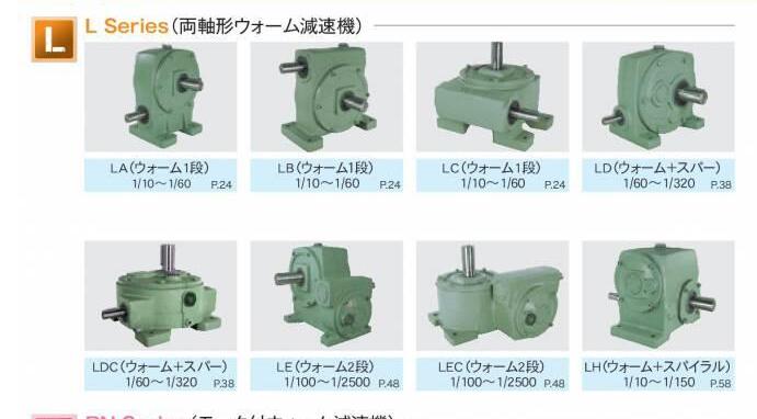 日本AOKI 青木减速机型号LD7-200轴配置：标准型