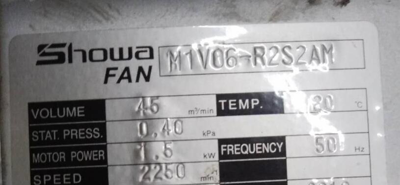 日本SHOWA昭和风机型号M1V06-R2S2AM
