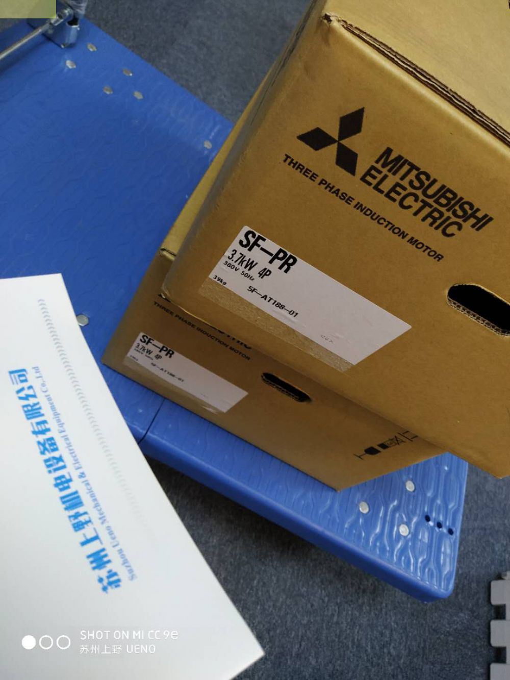 日本三菱高效电机SF-PR 5.5KW 4P 400V