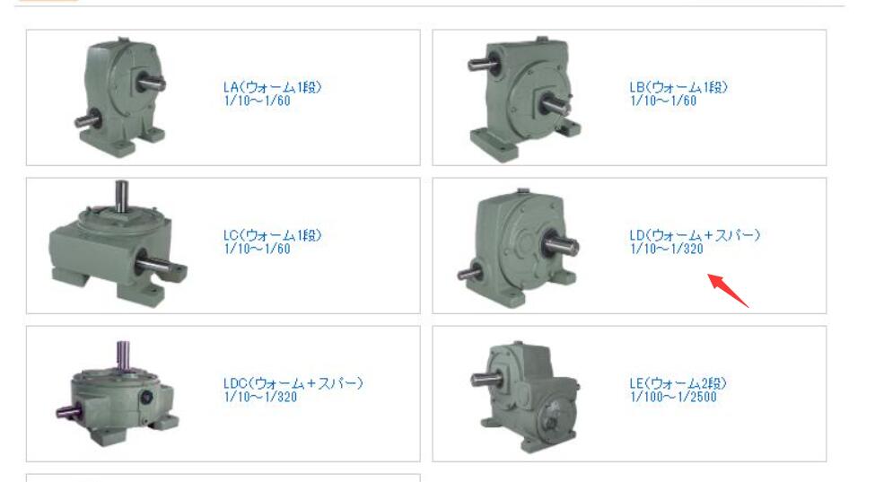 日本青木减速机AOKI型号LD8-120标准型 减速比1/1...