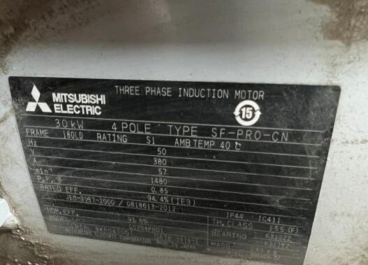 三菱大型马达 户外型型号：SF-PRO-30kW-4P-38...
